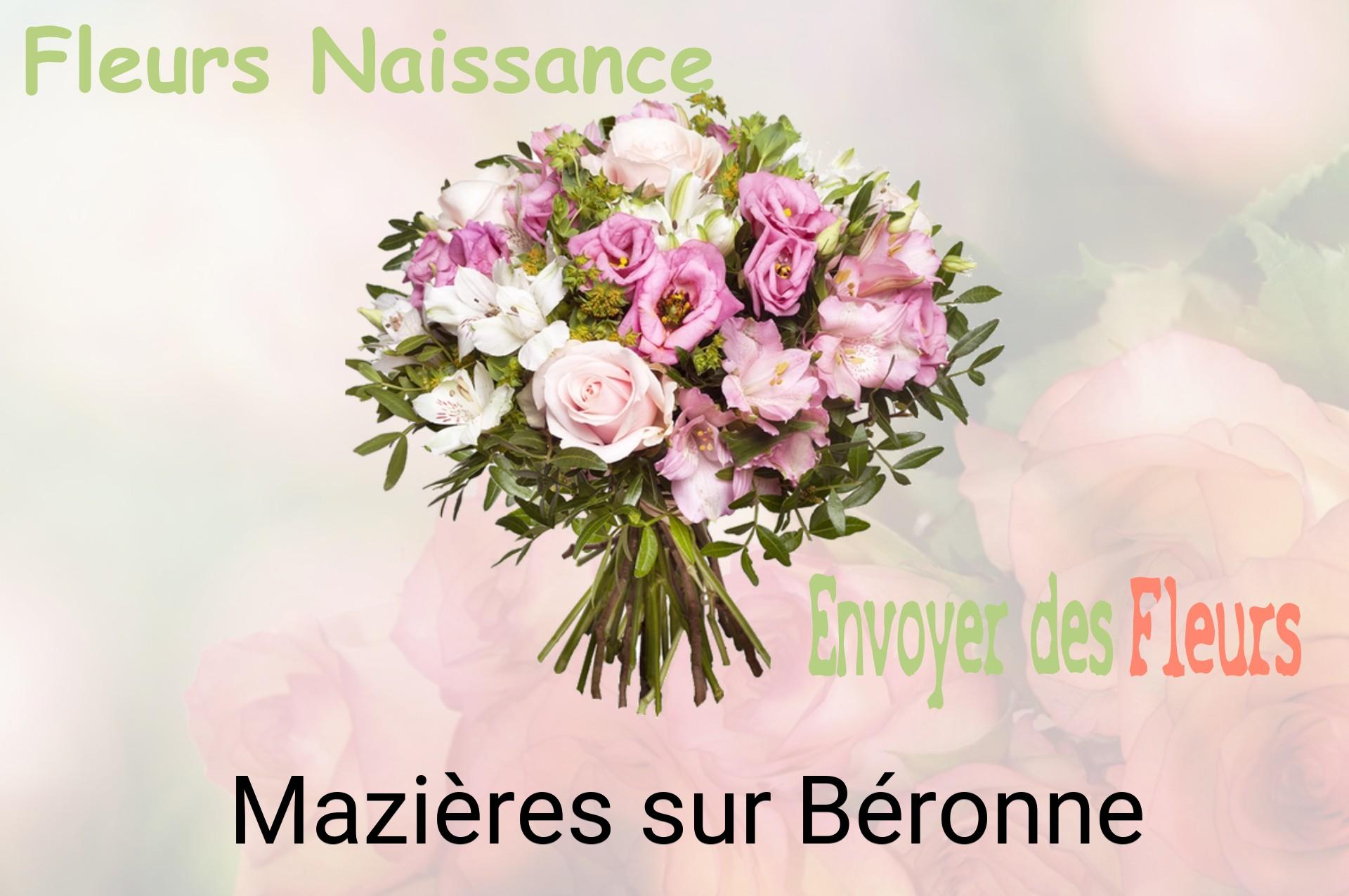 Bouquet de fleurs de naissance livré à Mazières-sur-Béronne